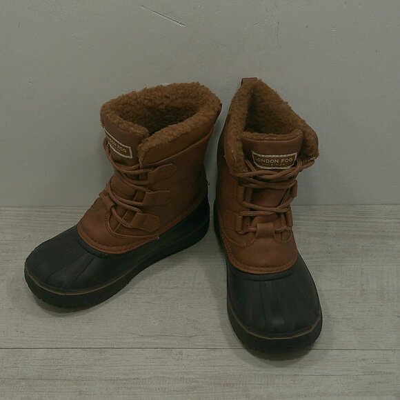 LONDON FOG Boys Waterproof Cheshire Duck Cold Weather Snow Winter Boot Size 12 - Picture 2 of 10